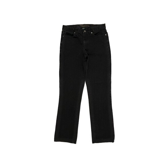 Lauren Jeans Co. Classic Straight Women's size 4 Black denim Jeans - Picture 1 of 3